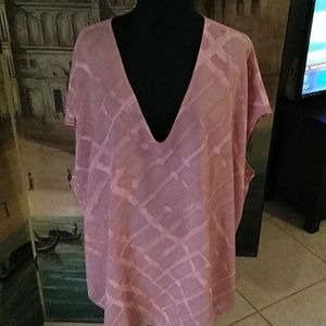 Pink/Tan Blouse